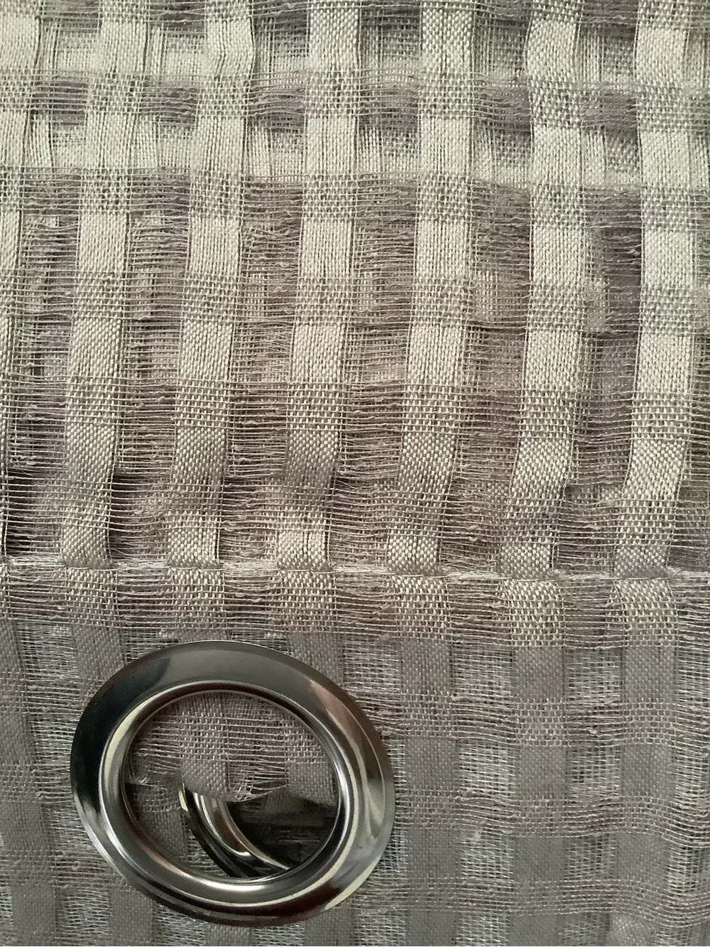 NWT TWO SETS FOR PANELS Grommet Panel Pair Sheer Stripe Curtain - Taupe
